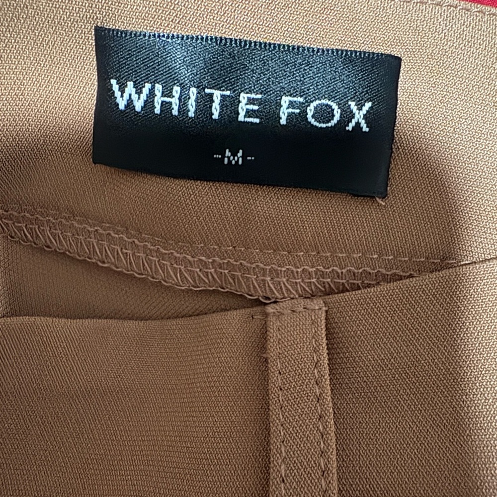 White Fox Boutique High-Waist Wide Leg Pants in Rust Brown - Picture 6 of 6